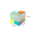 Colorful Mini Optical Glass X-Cube Prism - Engaging Physics Toy for Young Minds