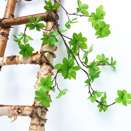 7-up Store 100cm Hanging Clock Tree - Realistic Potted Green Plant Dec