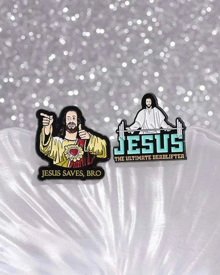 Faith-Inspired Jesus Enamel Pin Collection - Stylish Brooches for Spiritual Expression on Jackets and Backpacks