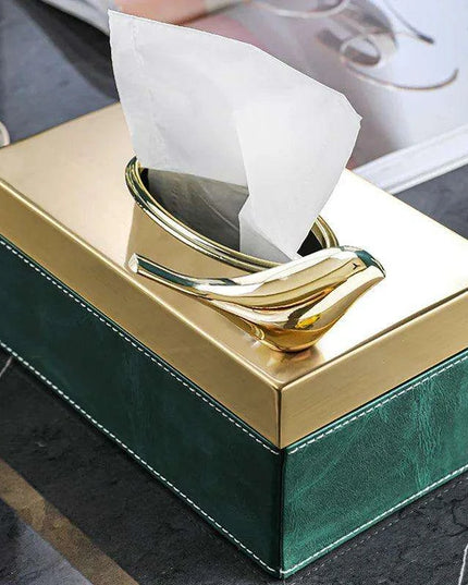 Chic Leather Tissue Holder - A Touch of Luxury for Your Home