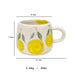 Cheerful Fruit-Themed 300ml Ceramic Mug & Plate Set – Ideal Gift for Children and Breakfast Enthusiasts