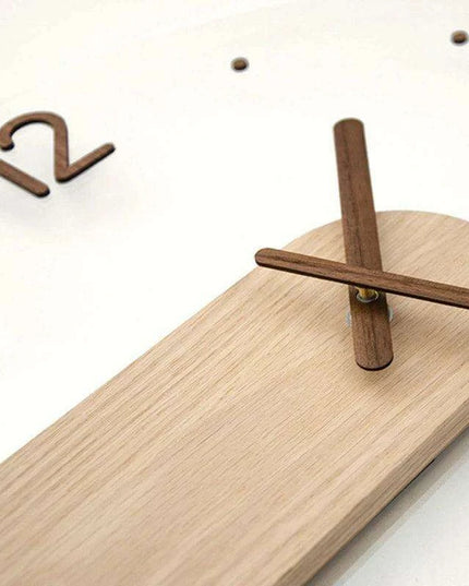 Sleek Scandinavian 3D Wooden Wall Clock - A Touch of Timeless Elegance for Your Home
