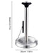 Sleek Stainless Steel Kitchen Roll Holder with Dual Mounting Options