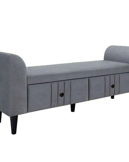 Elegant Green Gray Full Size Upholstered Bedroom Set with Stylish Storage Solutions