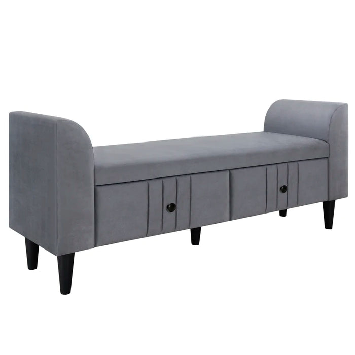 Elegant Green Gray 4-Piece Full Size Upholstered Bedroom Set