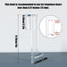 Acrylic Shower Door Organizer with Anti-Slip Design - Easy Installation for Frameless Glass Doors