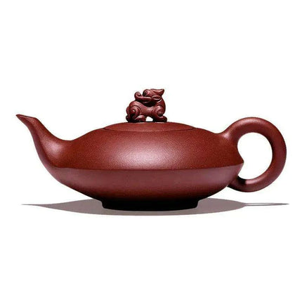 Handcrafted Yixing Purple Clay Teapot - 240ml Ideal for Oolong and Dahongpao Tea Enthusiasts