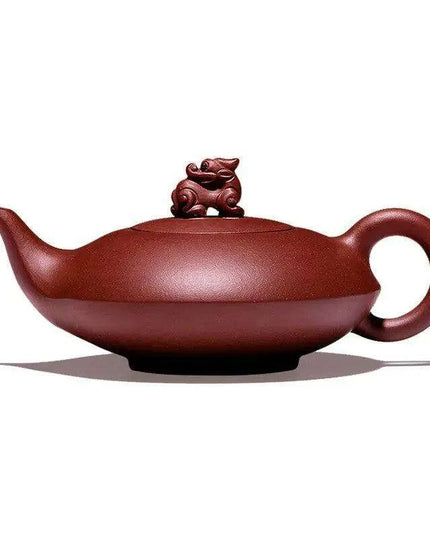 Handcrafted Yixing Purple Clay Teapot - 240ml Ideal for Oolong and Dahongpao Tea Enthusiasts