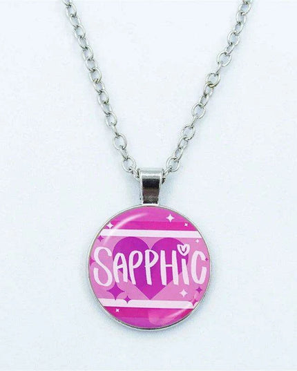 Vibrant Customizable Rainbow Glass Pendant Necklace for Love and Pride Celebration