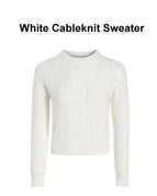 White Cable Sweater