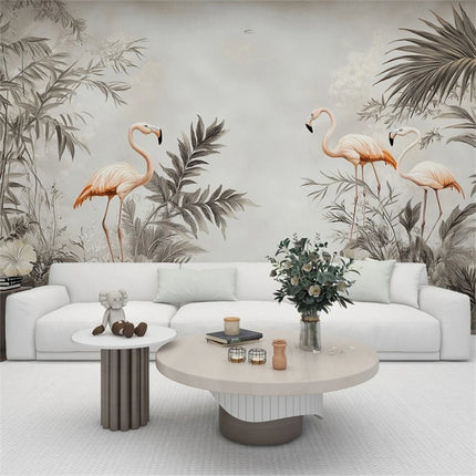 Pink Flamingo Waterproof Wallpaper