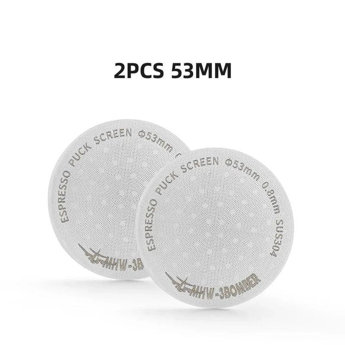 Stainless Steel Double-Layer Espresso Puck Screen for Optimal Coffee Extraction - Compatible with 51/53/58.5mm Portafilters