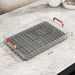Elegant Multi-Purpose Plastic Tea Serving Tray with Handles for Home and Dining Use