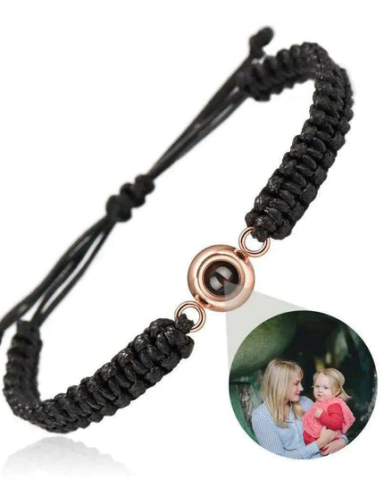 Customizable Braided Rope Memory Projection Bracelets