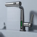Waterfall Temperature Digital Display Basin Faucet with Lift Up/Down Stream Sprayer