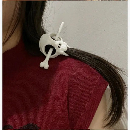 Velishy Gothic Ghost Skull Hair Sticks - Halloween Hairpin Accessories