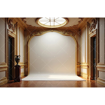 Retro European Palace Photography Backdrop – 13 Designs, Vinyl & Polyester
