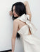 Backless A-line Mini Evening Dress with Bowknot