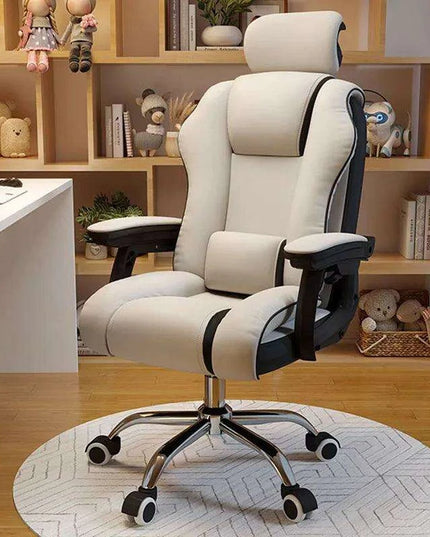 Pink Gaming Throne with Rolling Massage - Elevate Your Workspace!