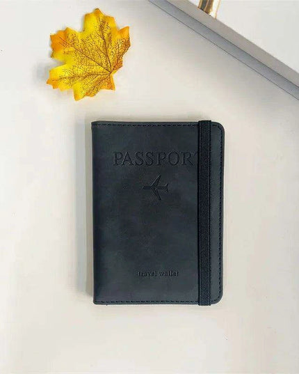 Stylish Genuine Leather RFID Passport Holder for Trendy Travelers