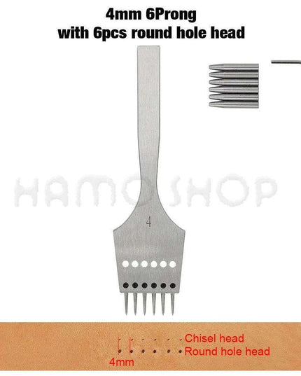 Premium Interchangeable Round Chisel Tool Set for Leather Crafting