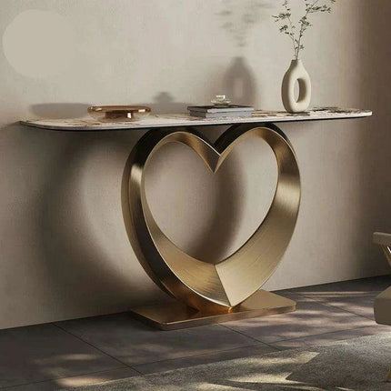 Elegant Italian Minimalist Slate Console Table - A Touch of Modern Luxury for Your Home