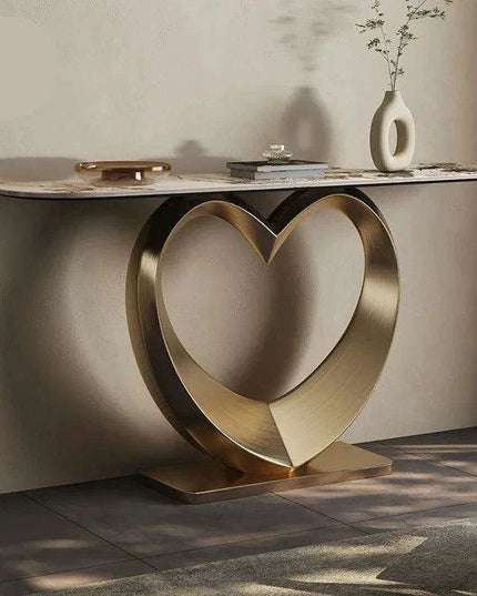 Elegant Italian Minimalist Slate Console Table - A Touch of Modern Luxury for Your Home