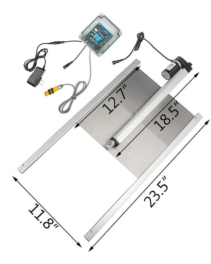 Automated Poultry Coop Door System with Infrared Safety and Timer Control