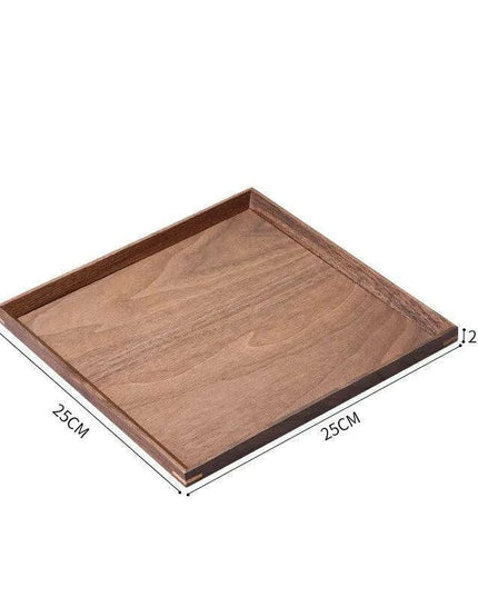 Nordic Elegance Black Walnut Serving Tray - Perfect for Hosting Teas and Fruits