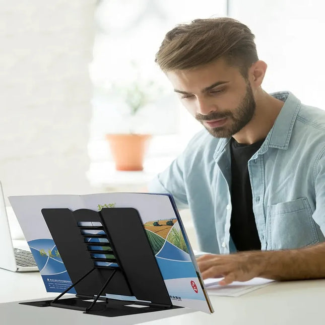 Adjustable Metal Book & Document Holder Stand | Très Elite