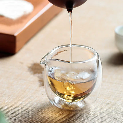 Double Wall Glass Tea Pitcher — Gongdao Fair Cup | 100–300ml