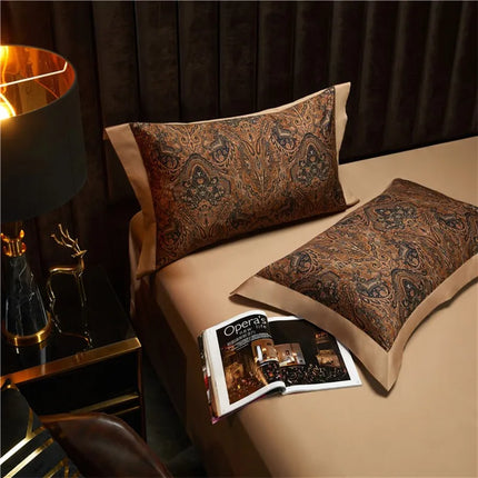 1000TC Egyptian Cotton Boho Duvet Cover Set – 4 Pcs, 7 Patterns, Queen to King