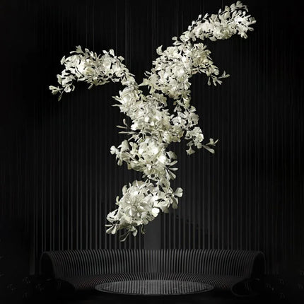 Ginkgo Leaf Combination Chandelier - Loft & Staircase