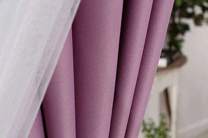 Whimsical Lace-Trimmed Blackout Curtains in Candy Colors for Stylish Girls' Bedrooms