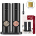 Eco-Friendly Automatic Electric Salt and Pepper Grinder Set - Refillable Battery-Powered Mills