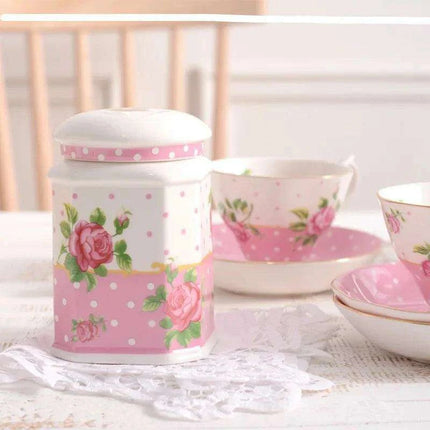 Nordic Floral Elegance: Bone China Tea Party Set for Luxurious Gatherings