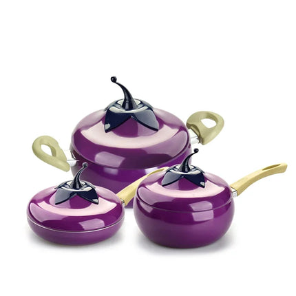 ROXY Non-Stick Aluminum Skillet Set - Gas & Induction Compatible