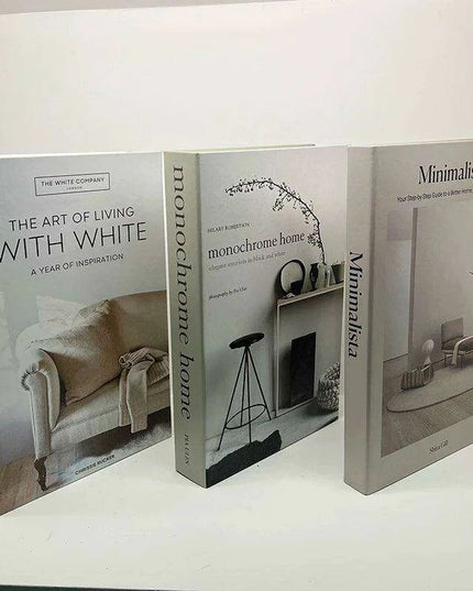 Elegant 3-Piece Decorative Faux Book Set for Home Décor