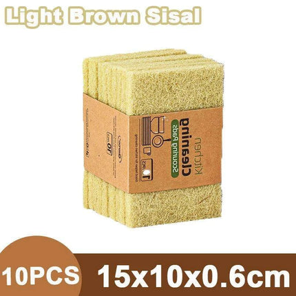 Sustainable Sisal Microfiber Kitchen Cleaning Sponges - Available in Sets of 5, 10, or 20