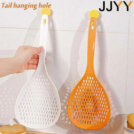 Oversized Slotted Cooking Strainer Spoon - Essential Tool for Effortless Draining and Cooking