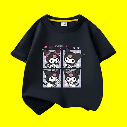 Kuromi Summer Cartoon T-Shirt for Kids - Fun Anime Tee for Warm Weather