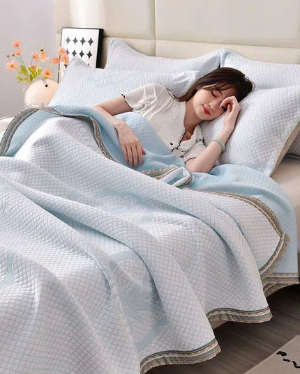 Elegant Summer Jacquard Airable Duvet Blanket