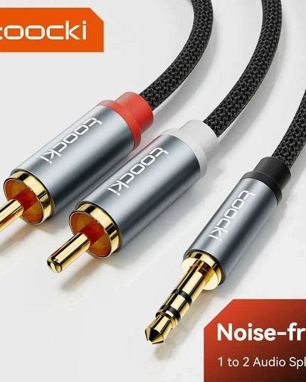 Superior RCA Audio Splitter Cable: Enhance Your Sound Quality with Effortless 3.5mm Connectivity