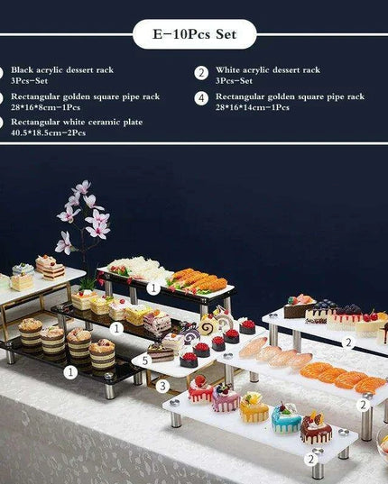 Elegant 3-Tier Acrylic Dessert Display Stand for Celebrations and Gatherings