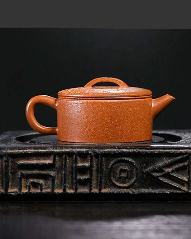 Compact 120ml Artisan Purple Clay Teapot Set for On-the-Go Tea Enthusiasts