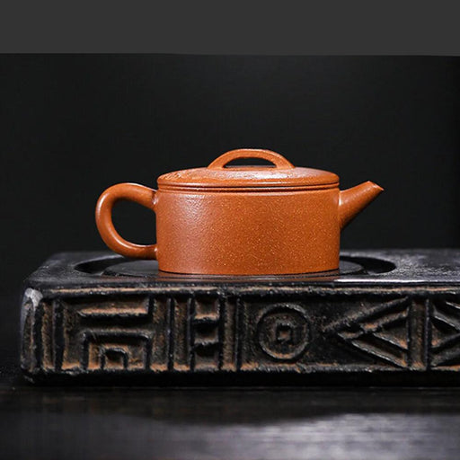 Compact 120ml Artisan Purple Clay Teapot Set for On-the-Go Tea Enthusiasts