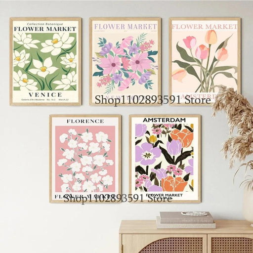 Elegant Vintage Botanical Print - Stunning Art Poster for Home, Cafe, and Bedroom Decor
