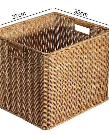 Nordic-Inspired Multi-Purpose Plastic Storage Basket for Home Organization