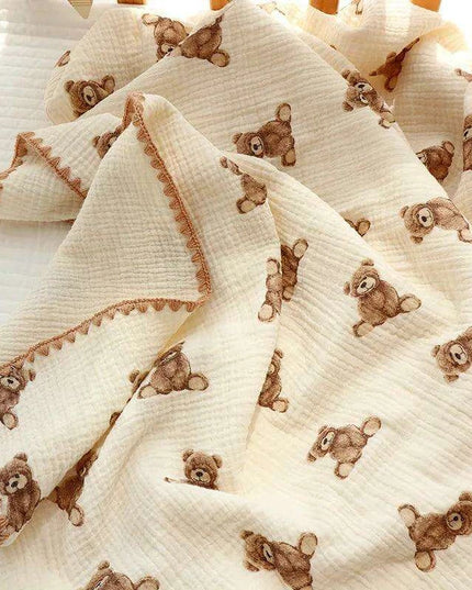 Kangobaby Luxurious 4-Layer Muslin Cotton Baby Blanket Set - Cozy Newborn Swaddle and Quilt