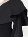 Customizable One-Shoulder Asymmetrical Ruffled Evening Gown